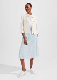 Bhavina Skirt, Blue Ivory, hi-res