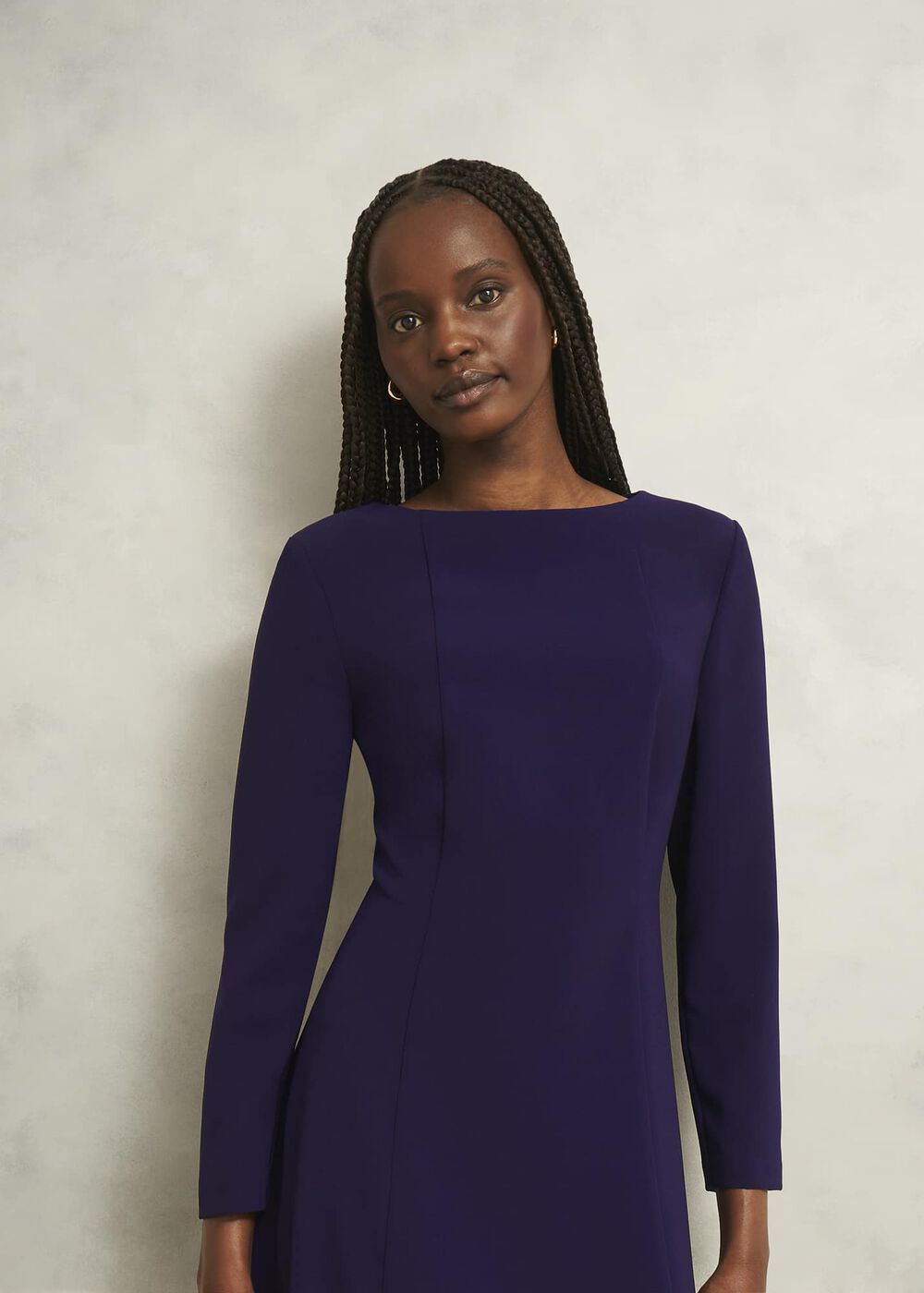 Leonora Dress, Midnight Purple, hi-res