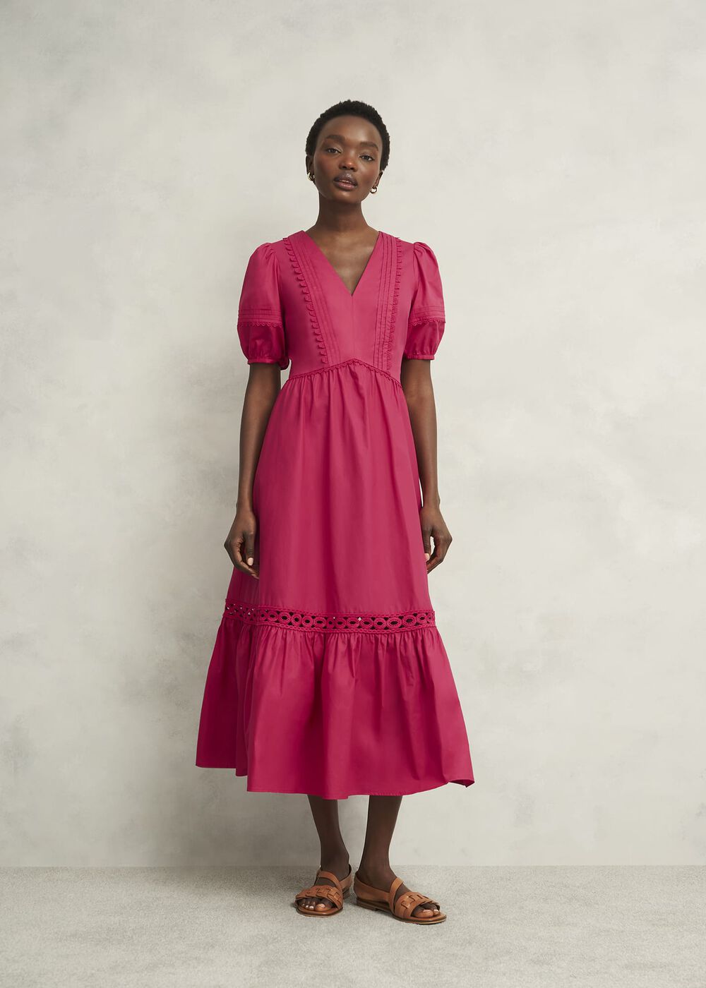Harriet Dress, Bright Pink, hi-res