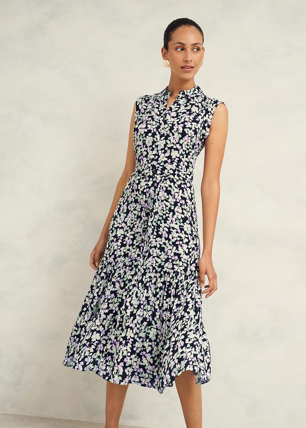 Petite Esme Dress, Navy Multi, hi-res