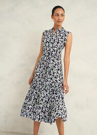 Petite Esme Dress, Navy Multi, hi-res