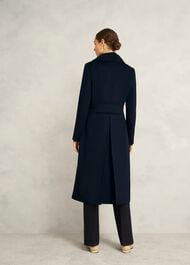 Larna Wool Coat, Navy, hi-res