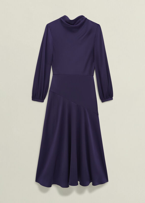 Pearl Textured Satin Dress