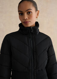 Amalie Puffer Coat, Black, hi-res