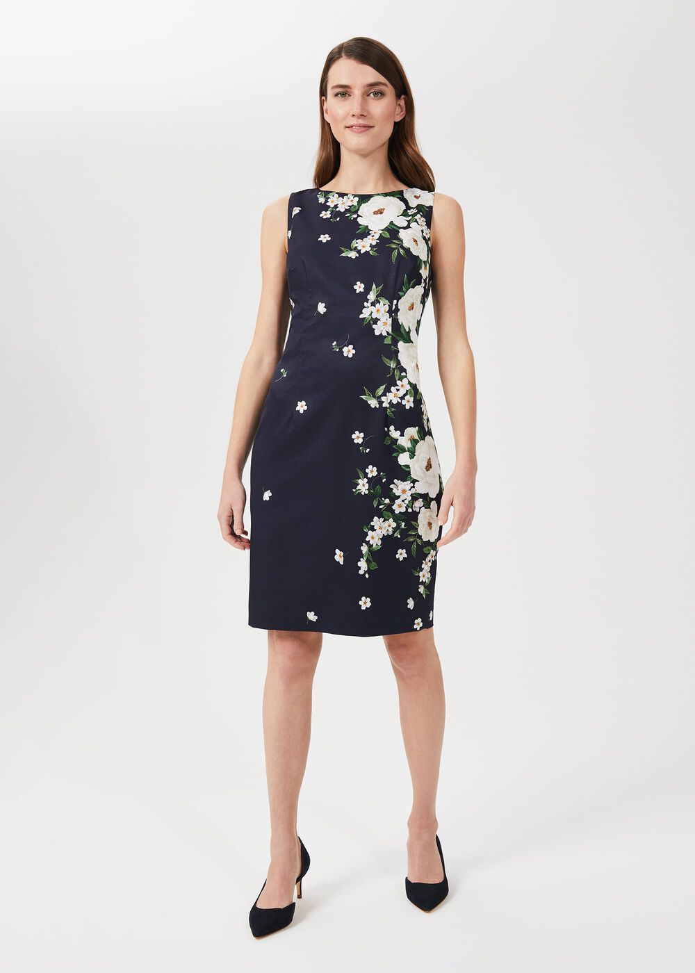 Moira Floral Dress, Navy Multi, hi-res