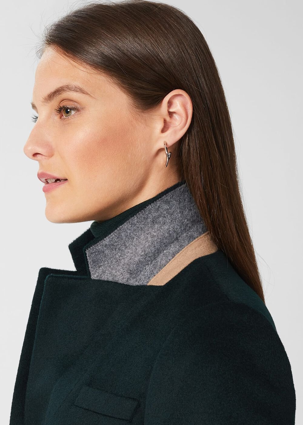 Tilda Wool Coat, Fern Green, hi-res