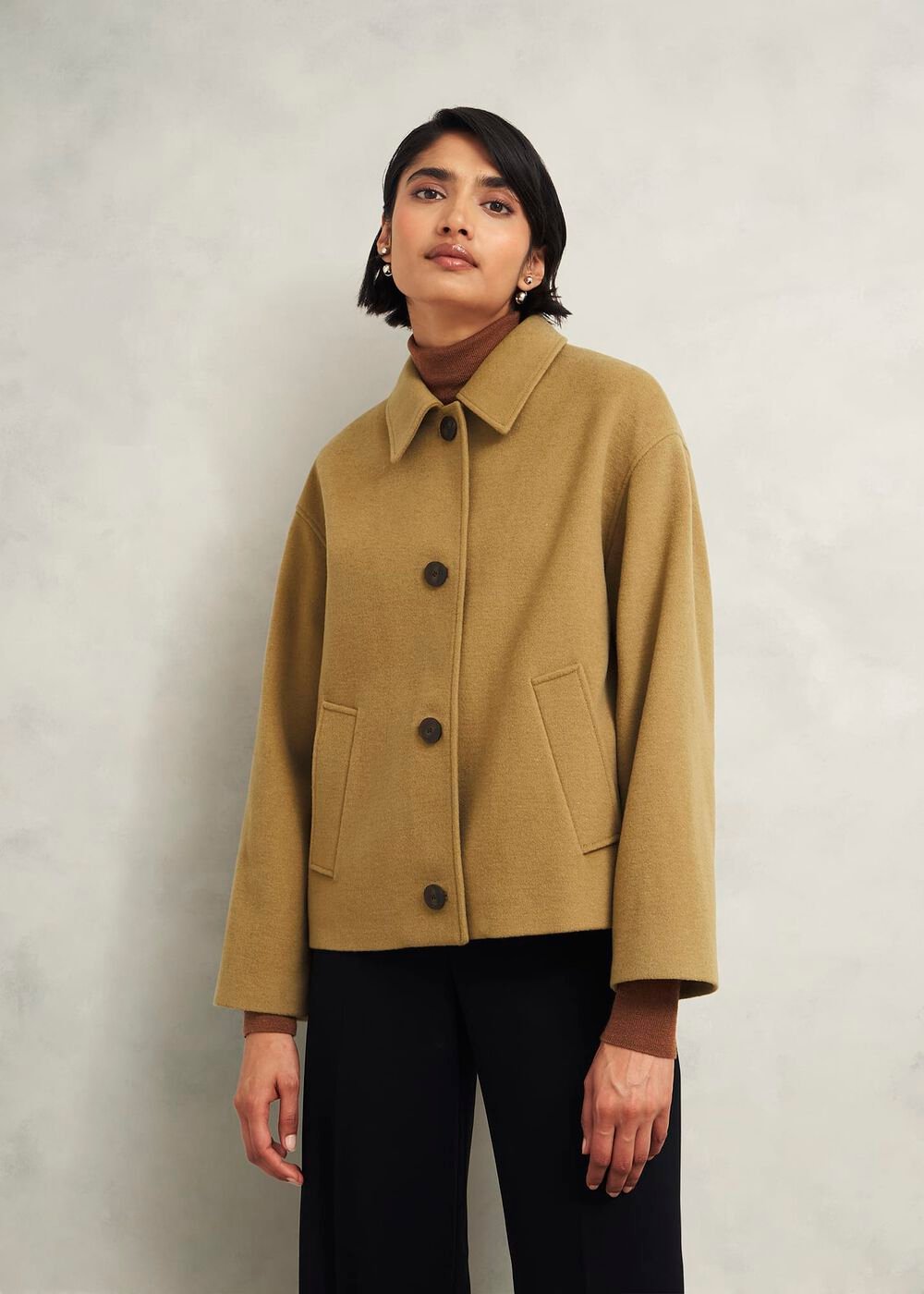 Zoe Wool Blend Jacket, Hobbs Camel, hi-res