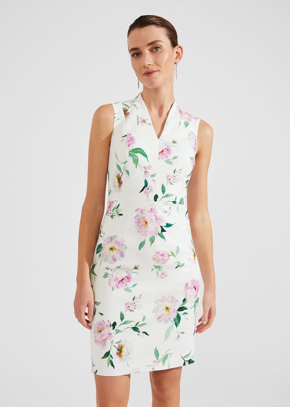 Suzanna Tweed Dress, Ivory Multi, hi-res