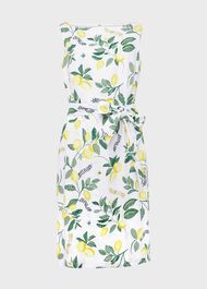 Jaci Linen Dress, White Multi, hi-res