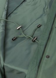 Kathy Water Resistant Parka With Hood, Dark Sage Green, hi-res