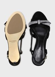 Anastasia Bow Sandal, Black, hi-res
