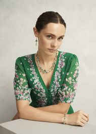Indira Necklace, Green, hi-res
