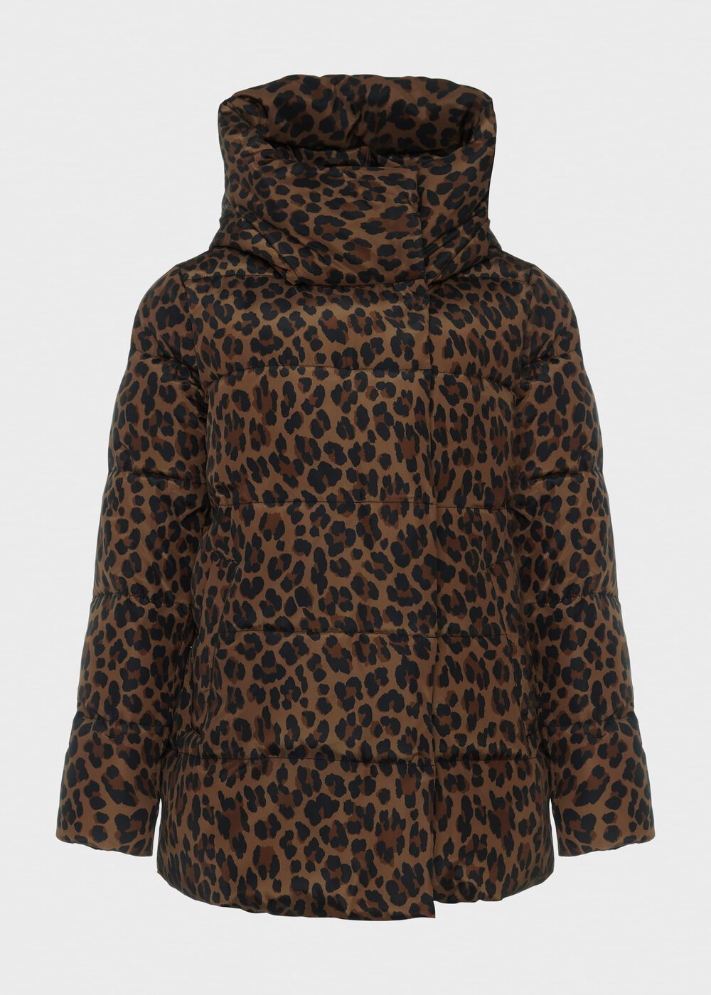 Short Heather Water Resistant Puffer Jacket, Camel Multi, hi-res