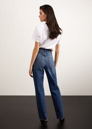 Leigh Straight Jeans, Mid Wash, hi-res