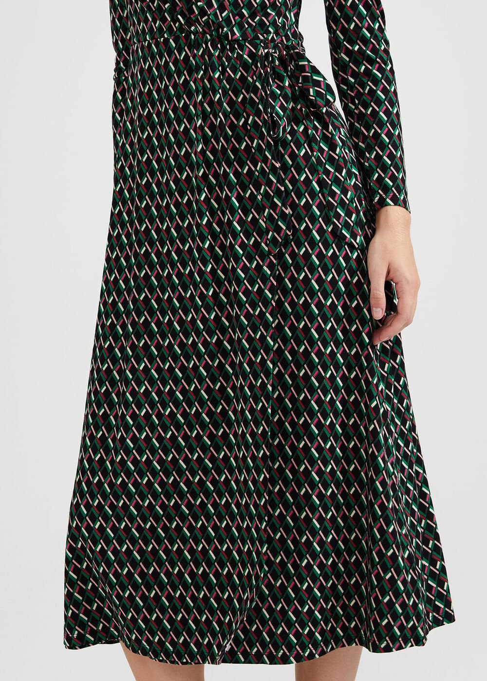 Katalina Jersey Dress, Black Multi, hi-res