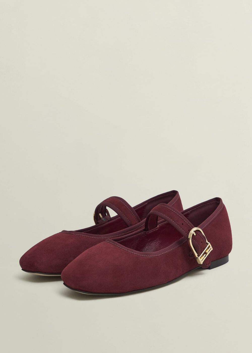 Clara Suede Mary Janes, Beryl Red, hi-res