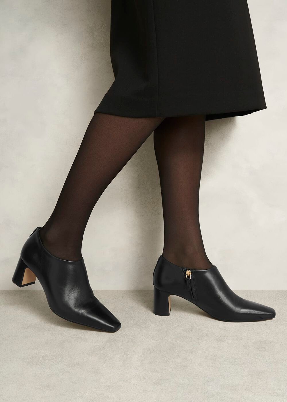 Leona Shoeboots, Black, hi-res