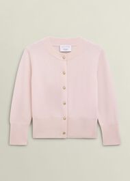 Pink Tresco Wool Cashmere Crew Neck Knitted Jumper, Pale Pink, hi-res