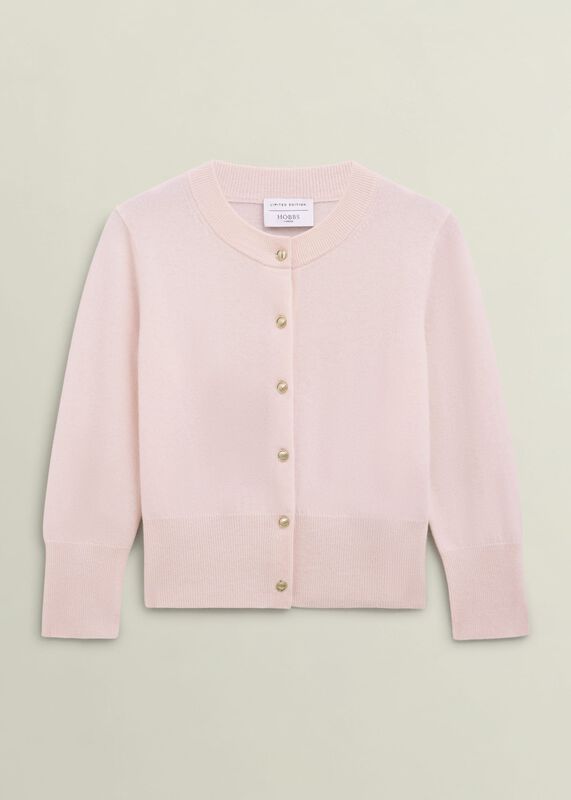 Pink Tresco Wool Cashmere Crew Neck Knitted Sweater