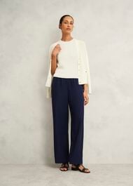 Aubrey Knitted Top, Hobbs Ivory, hi-res