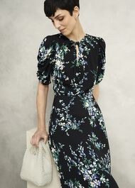 Blenheim Tea Dress, Black Multi, hi-res
