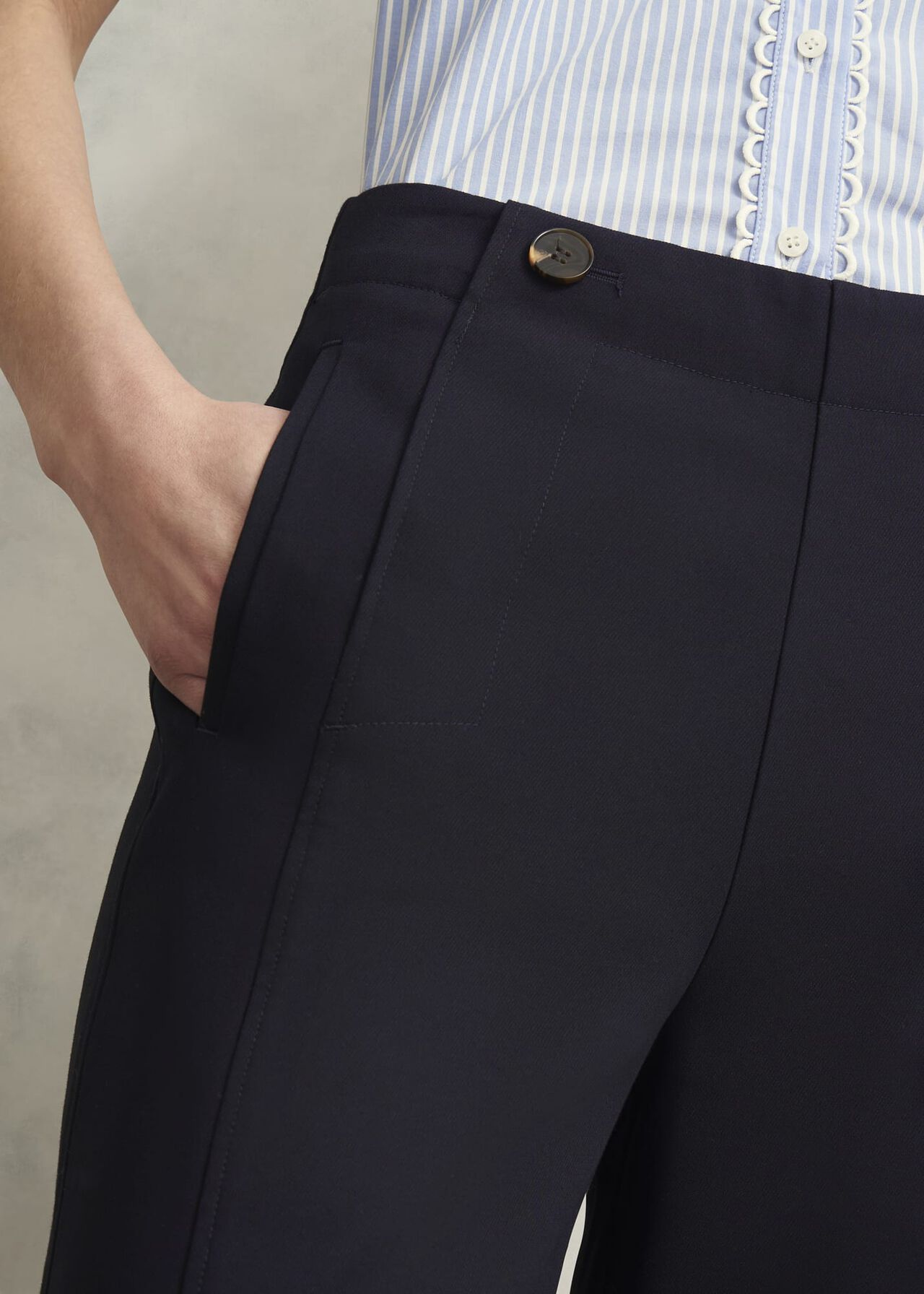 Kimmi Crop Pants, Navy, hi-res