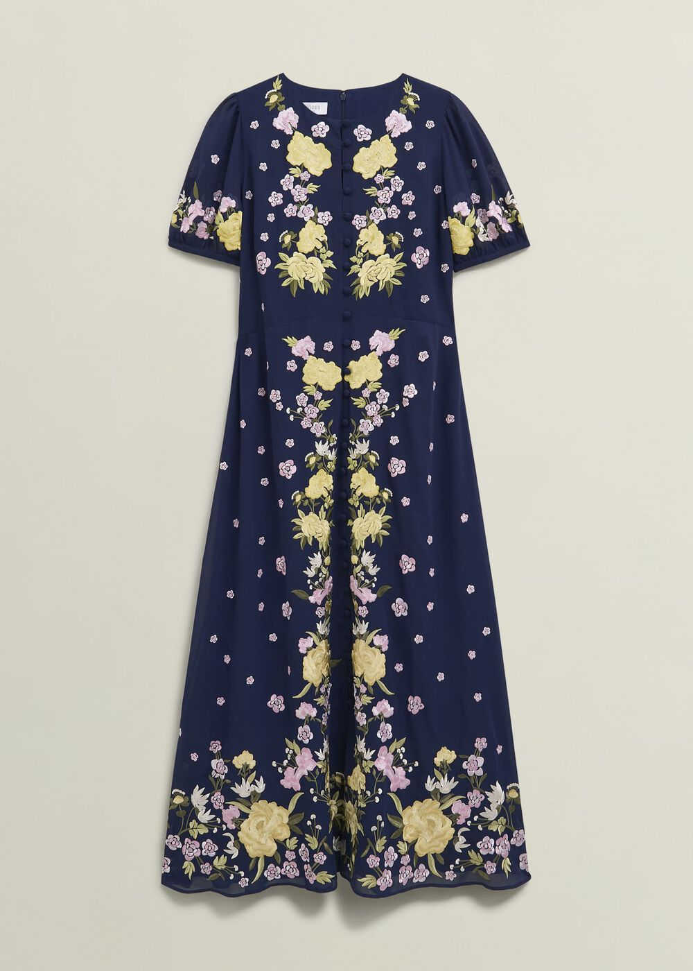 Elva Embroidered Dress, Midnight Multi, hi-res