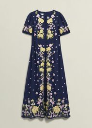Elva Embroidered Dress, Midnight Multi, hi-res