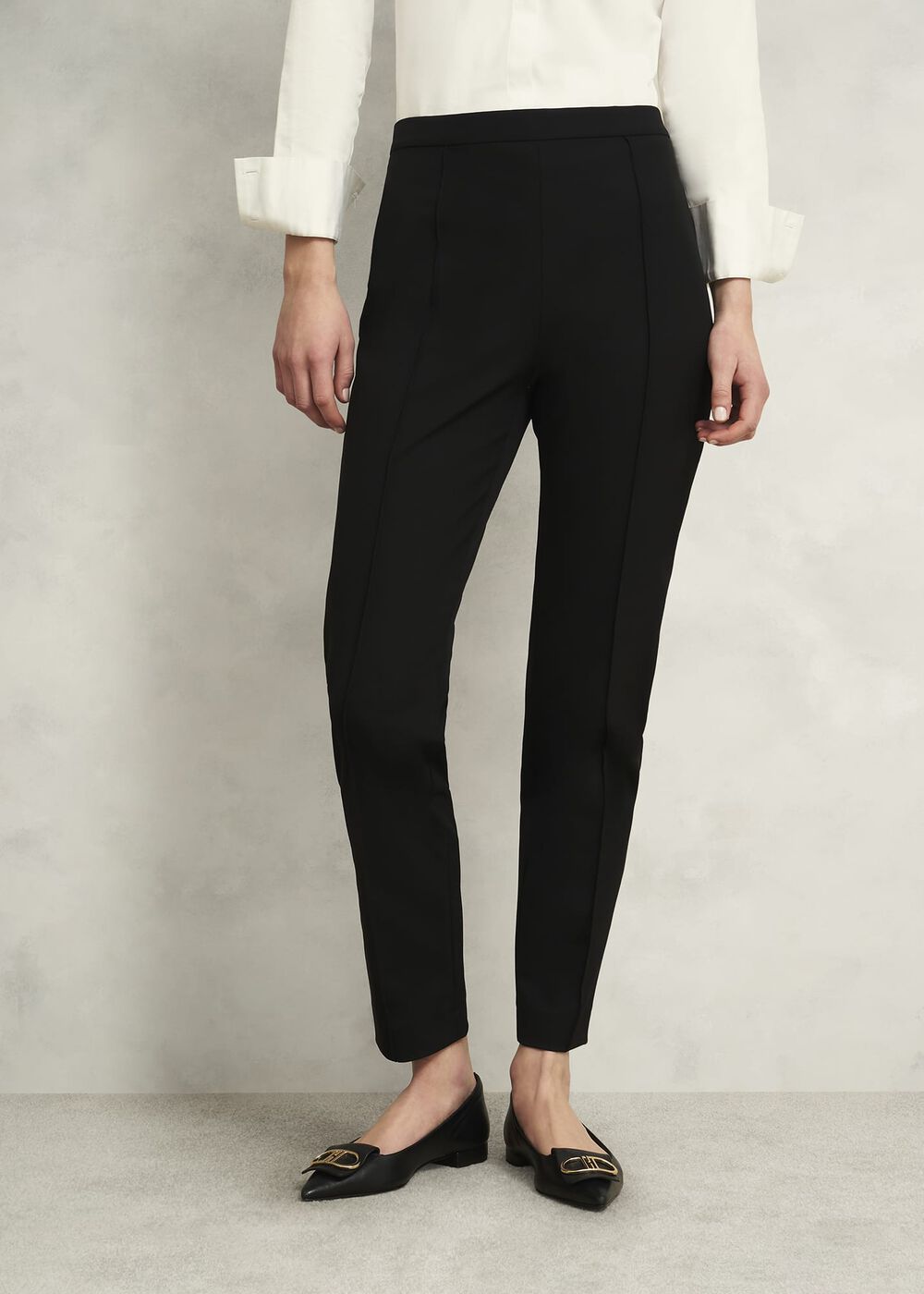 Lexi Slim Travel Pants, Black, hi-res