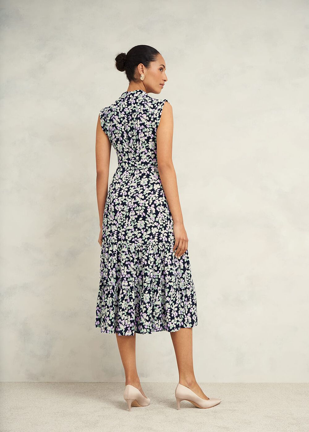 Petite Esme Dress, Navy Multi, hi-res