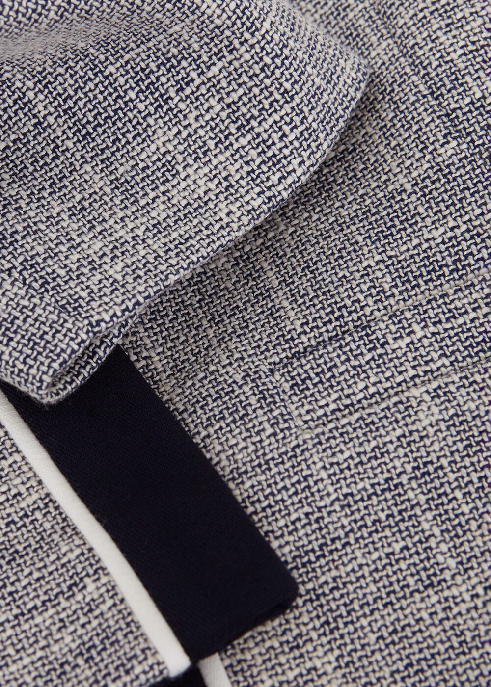 Petite Laurie Jacket With Cotton, Navy Ivory, hi-res