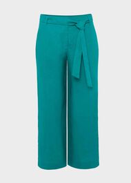Jacqui Crop Trousers, Lagoon Green, hi-res