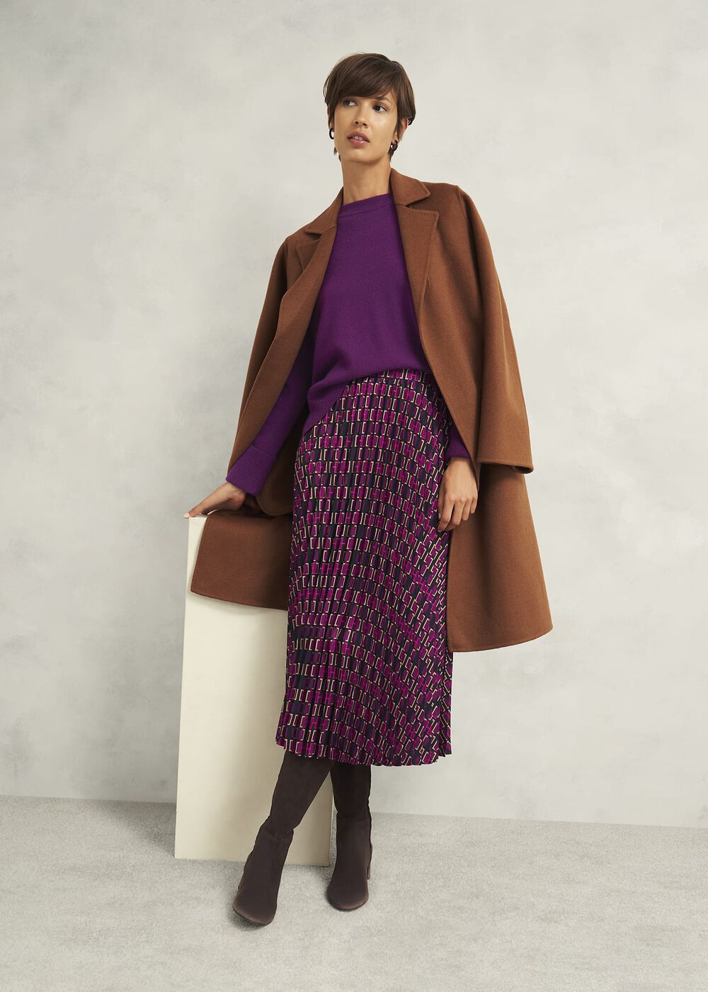 Darla Sweater With Cashmere, Vibrant Purple, hi-res