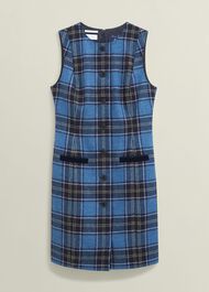Petite Joella Wool Dress, Blue Multi, hi-res