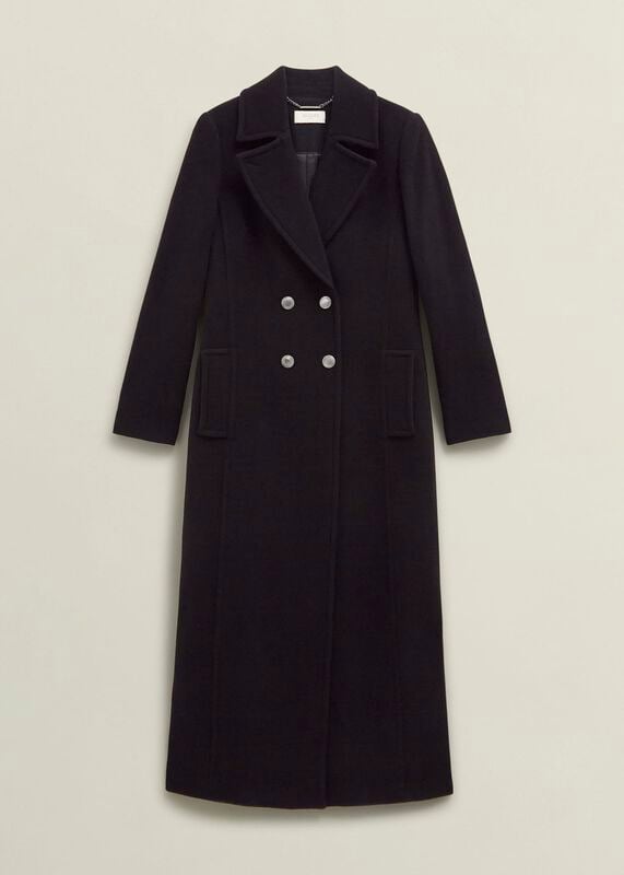 Brittany Wool Blend Maxi Coat