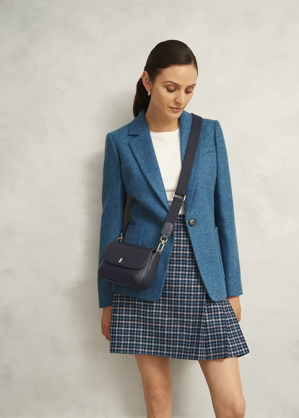 Berwick Leather Crossbody Bag, Hobbs Navy, hi-res