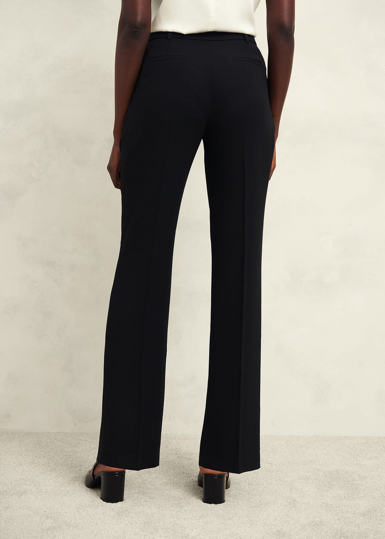 Petite Maya Straight Trousers, Black, hi-res