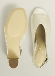 Kali Leather Sandals, Gold, hi-res