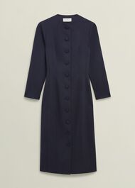 Berkeley Dress With Wool, Navy, hi-res