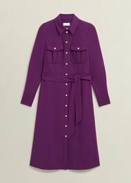 Petite Violet Dress, Vibrant Purple, hi-res