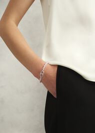 Bette Chain Silver Plated Bracelet, Silver, hi-res