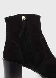 Hester Western Ankle Boots, Black, hi-res