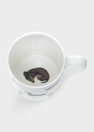 Sausage Dog Mug, White, hi-res