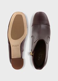 Leila Ankle Boots, Aubergine, hi-res