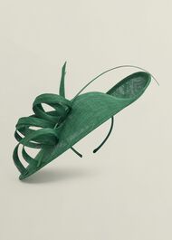 Melanie Fascinator, Amethyst Green, hi-res