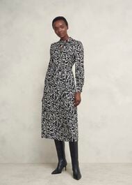 Cynthia Dress, Black Cream, hi-res