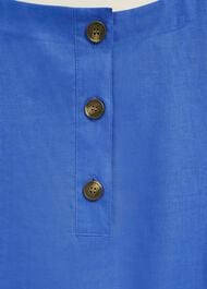 Malindi Linen Top, French Blue, hi-res
