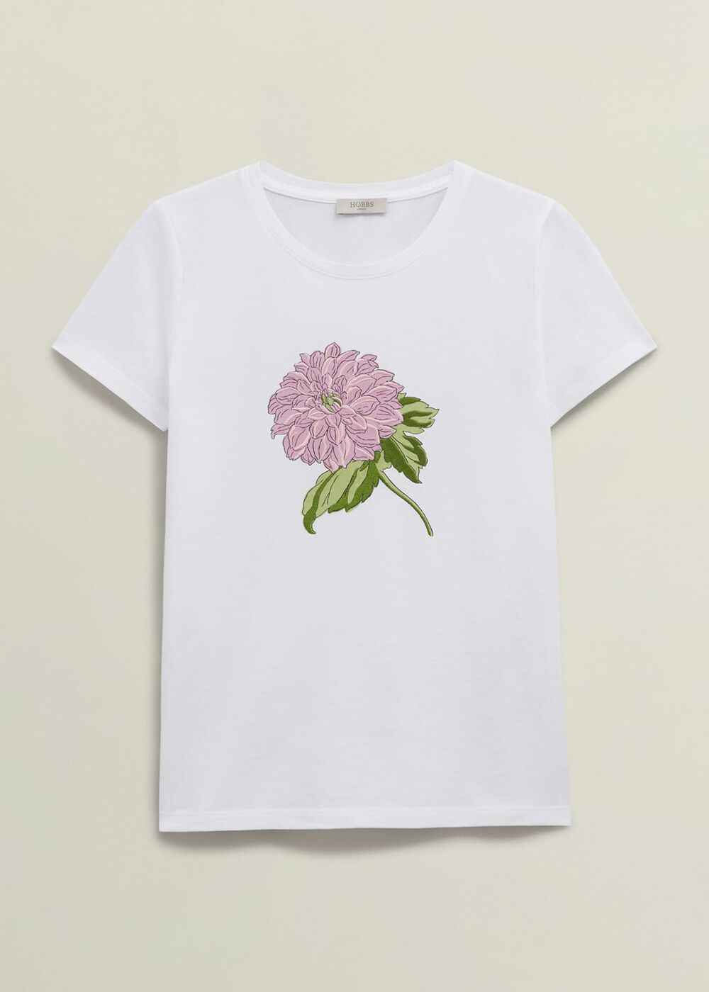 Pixie Embroidered T-Shirt, White Pink, hi-res