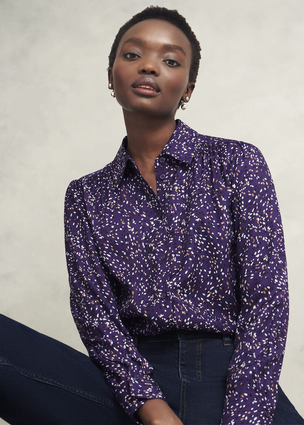 Kirsty Shirt, Purple Multi, hi-res