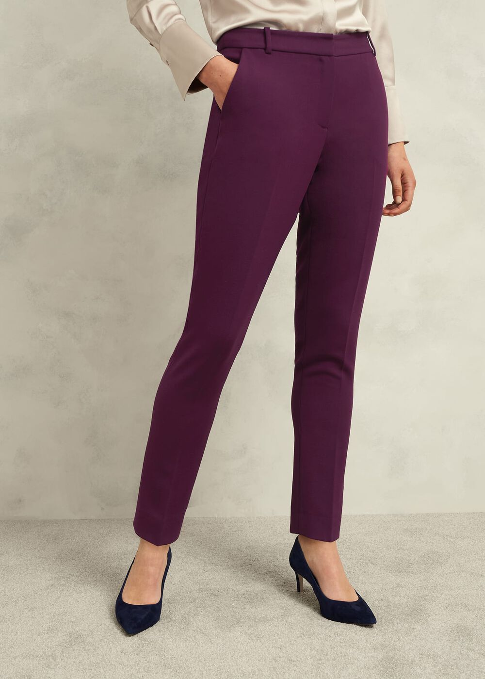 Petite Sami Trousers, Warm Plum, hi-res